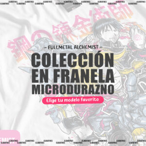⭐ FULLMETAL ALCHEMIST - COLECCION FRANELA MICRODURAZNO