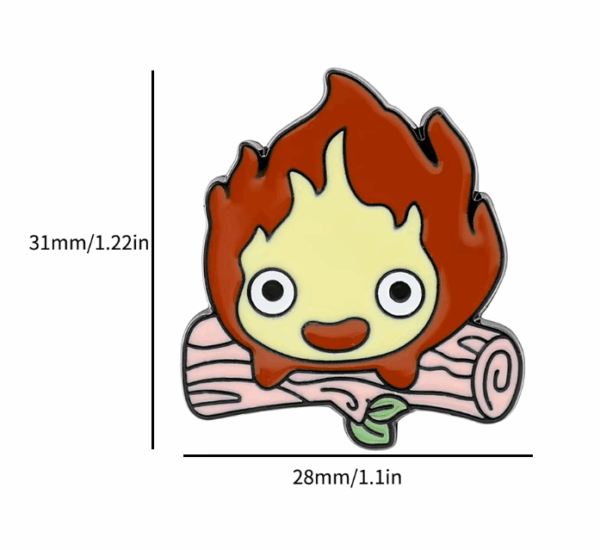 Pin Studio Ghibli | El Castillo Ambulante: Calcifer 1 - Image 2