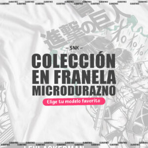 ⭐  SHINGEKI NO KYOJIN | COLECCION FRANELA MICRODURAZNO
