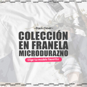 ⭐ BLACK CLOVER | COLECCIÓN EN FRANELA MICRODURAZNO