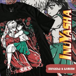 ☁️ INUYASHA Y KAGOME - ALGODÓN
