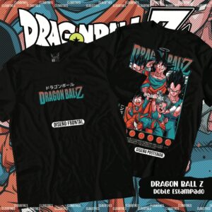 🔥 DRAGON BALL Z  Doble Estampado - ALGODÓN
