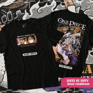 🔥 LUCCI VS LUFFY  Doble Estampado - ALGODÓN