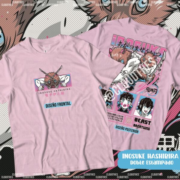 🔥 INOSUKE HASHIBIRA Doble Estampado - ALGODÓN - Image 3