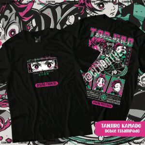 🔥 TANJIRO KAMADO Doble Estampado - ALGODÓN