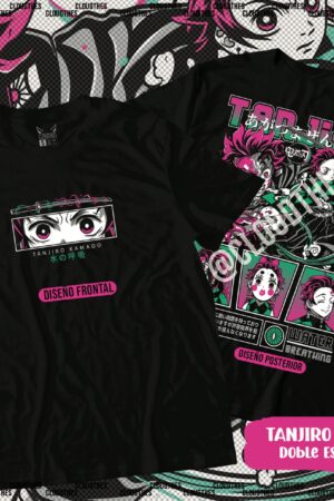 🔥 TANJIRO KAMADO Doble Estampado - ALGODÓN