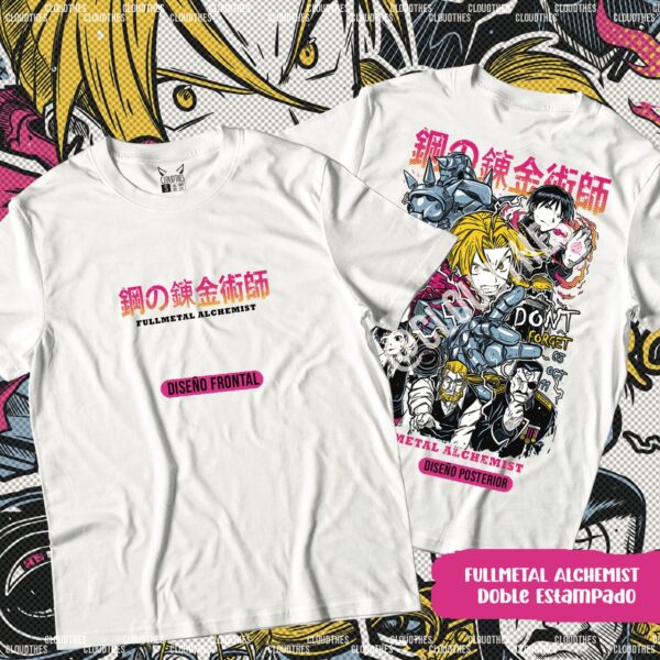 🔥 FULL METAL ALCHEMIST Doble Estampado - ALGODÓN - Image 2