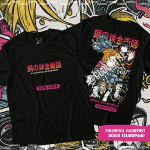 🔥 FULL METAL ALCHEMIST Doble Estampado - ALGODÓN