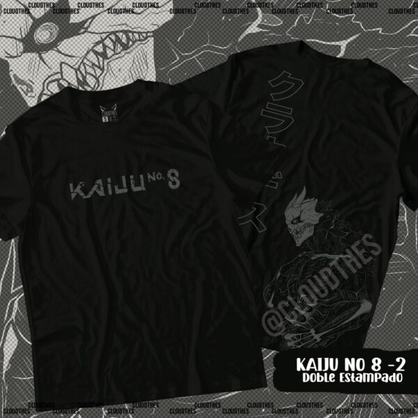 🔥 Kaiju No 8 (2)  Doble Estampado - ALGODÓN