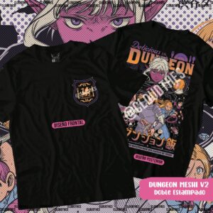 🔥 DUNGEON MESHI Doble Estampado V2 - ALGODÓN