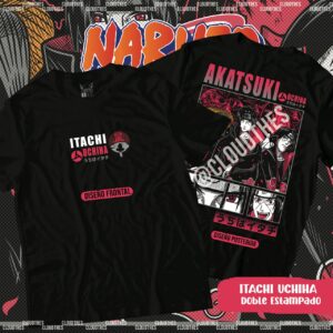🔥 ITACHI UCHIHA  DOBLE ESTAMPADO - ALGODÓN