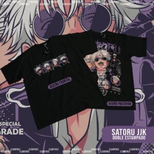 🔥 SATORU JJK  DOBLE ESTAMPADO - ALGODÓN