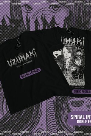 🔥 SPIRAL INTO HORROR DOBLE ESTAMPADO - ALGODÓN