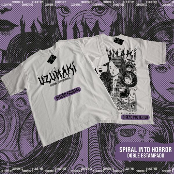 🔥 SPIRAL INTO HORROR DOBLE ESTAMPADO - ALGODÓN - Image 2