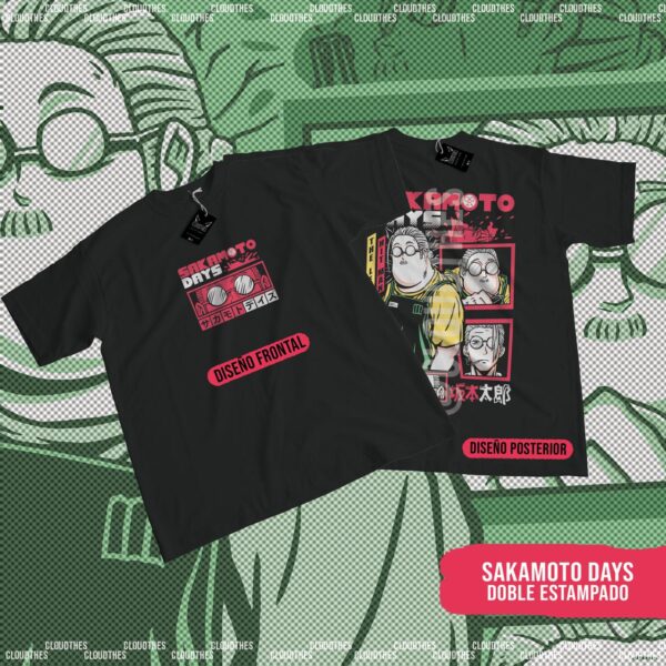 🔥 SAKAMOTO DAYS DOBLE ESTAMPADO - ALGODÓN