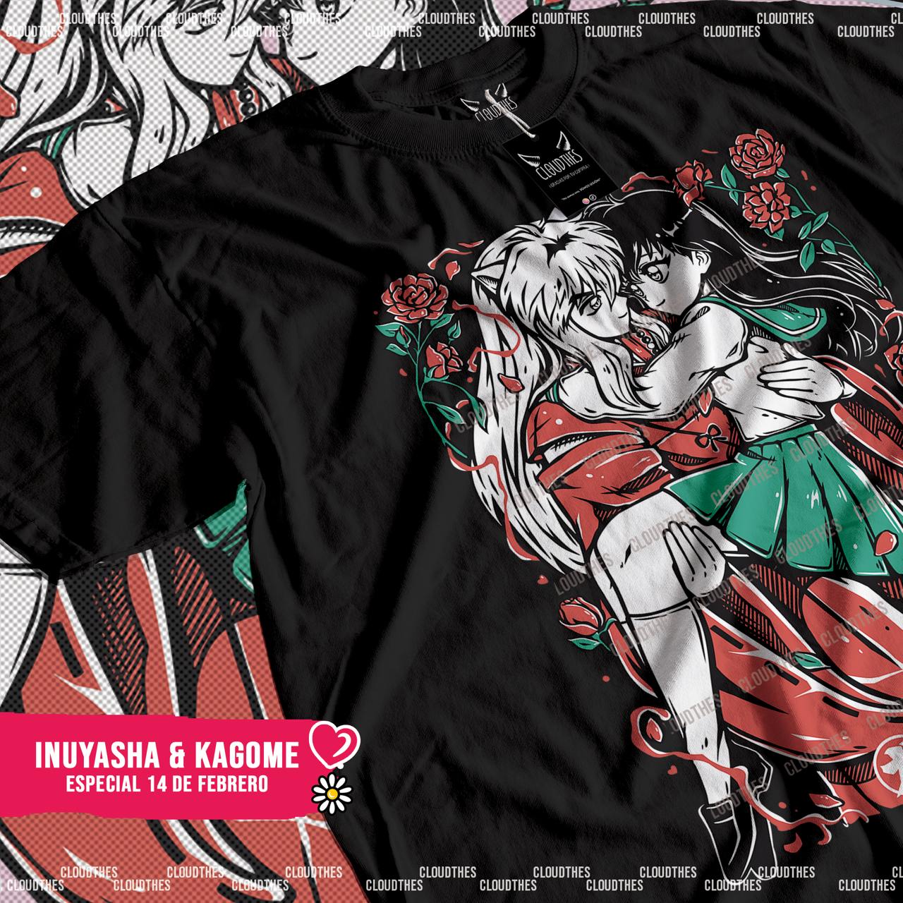 ☁️ INUYASHA | INUYASHA x KAGOME – ALGODÓN