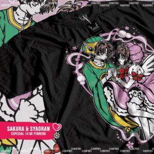 ☁️ SAKURA CARD CAPTOR | SAKURA x SYAORAN – ALGODÓN