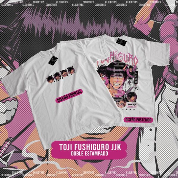 🔥 TOJI FUSHIGURO JJK DOBLE ESTAMPADO - ALGODÓN - Image 2