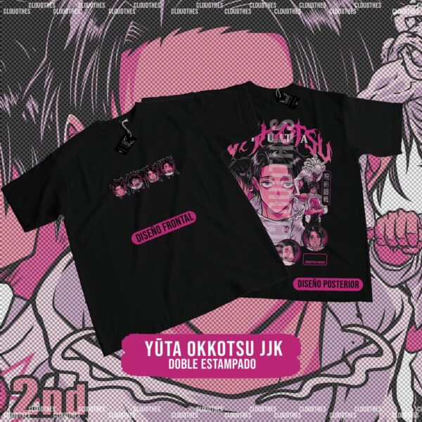 🔥 YUTA OKKOTSU JJK DOBLE ESTAMPADO - ALGODÓN