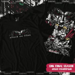 🔥 SNK FINAL SEASON DOBLE ESTAMPADO - ALGODÓN