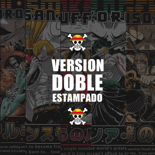 🔥 COLECCION STRAWHAT PIRATES ONE PIECE DOBLE ESTAMPADO 2 - ALGODÓN