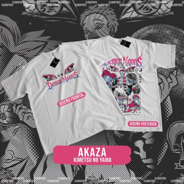 ☁️ DEMON SLAYER : KIMETSU NO YAIBA| COLECCION DEMON MOON DOBLE ESTAMPADO- ALGODÓN - Image 9