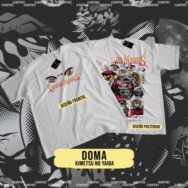 ☁️ DEMON SLAYER : KIMETSU NO YAIBA| COLECCION DEMON MOON DOBLE ESTAMPADO- ALGODÓN - Image 7