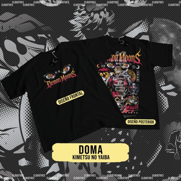 ☁️ DEMON SLAYER : KIMETSU NO YAIBA| COLECCION DEMON MOON DOBLE ESTAMPADO- ALGODÓN - Image 6