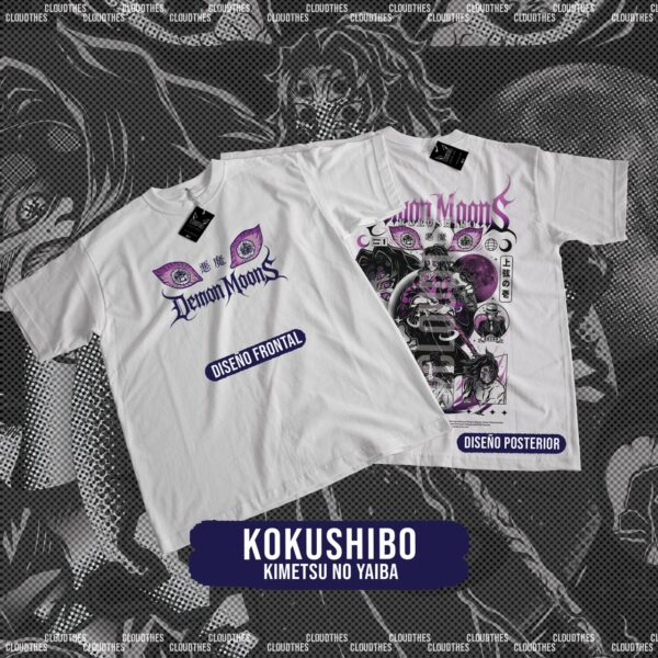 ☁️ DEMON SLAYER : KIMETSU NO YAIBA| COLECCION DEMON MOON DOBLE ESTAMPADO- ALGODÓN - Image 5