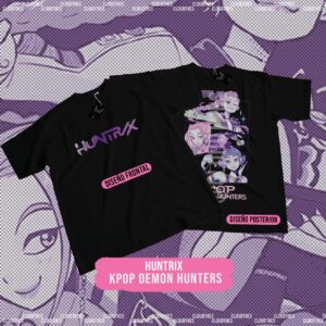 💥  K-POP DEMON HUNTERS | HUNTRIX DOBLE ESTAMPADO - ALGODÓN