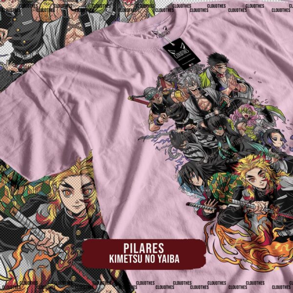 ☁️ DEMON SLAYER : KIMETSU NO YAIBA |  PILARES - ALGODÓN - Image 2