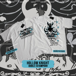 ☁️ HOLLOW KNIGHT | HOLLOW KNIGHT DOBLE ESTAMPADO  - ALGODÓN