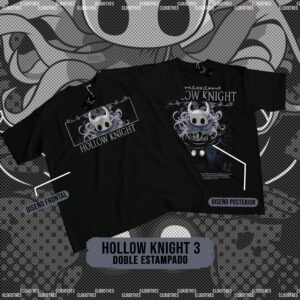 ☁️ HOLLOW KNIGHT | HOLLOW KNIGHT 3 DOBLE ESTAMPADO  - ALGODÓN