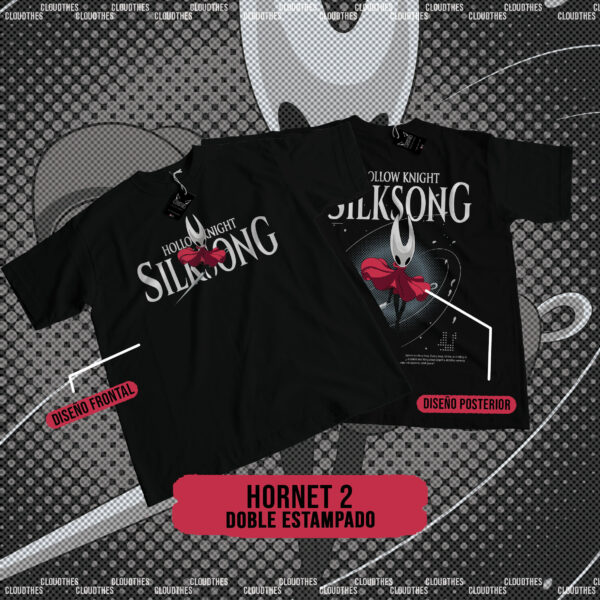 ☁️ HOLLOW KNIGHT | HORNET 2 DOBLE ESTAMPADO  - ALGODÓN