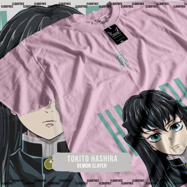 ☁️ KIMETSU NO YAIBA DEMON SLAYER | TOKITO HASHIRA - ALGODÓN - Image 4