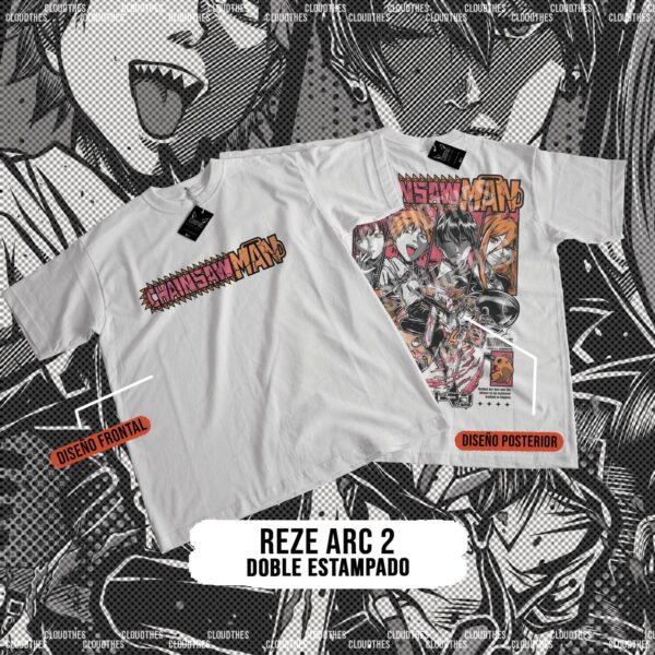 💥 CHAINSAWMAN | REZE ARC 2 DOBLE ESTAMPADO  - ALGODÓN - Image 2