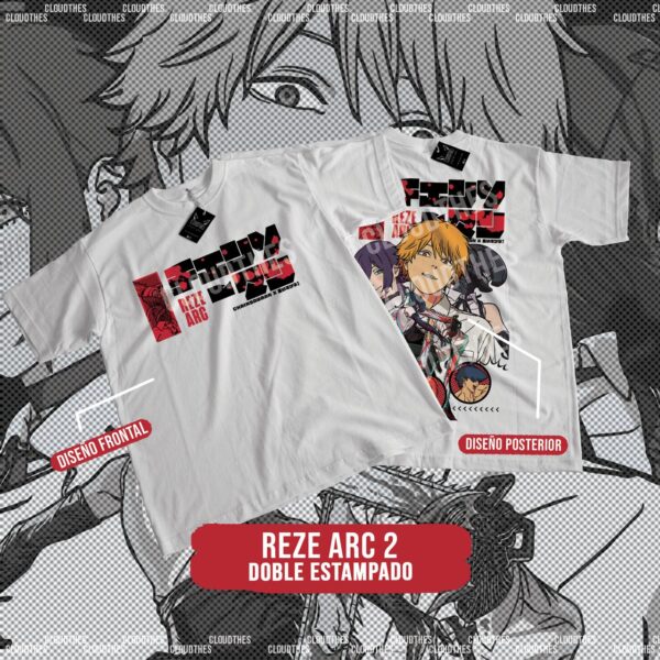 💥 CHAINSAWMAN | REZE ARC DOBLE ESTAMPADO  - ALGODÓN - Image 2