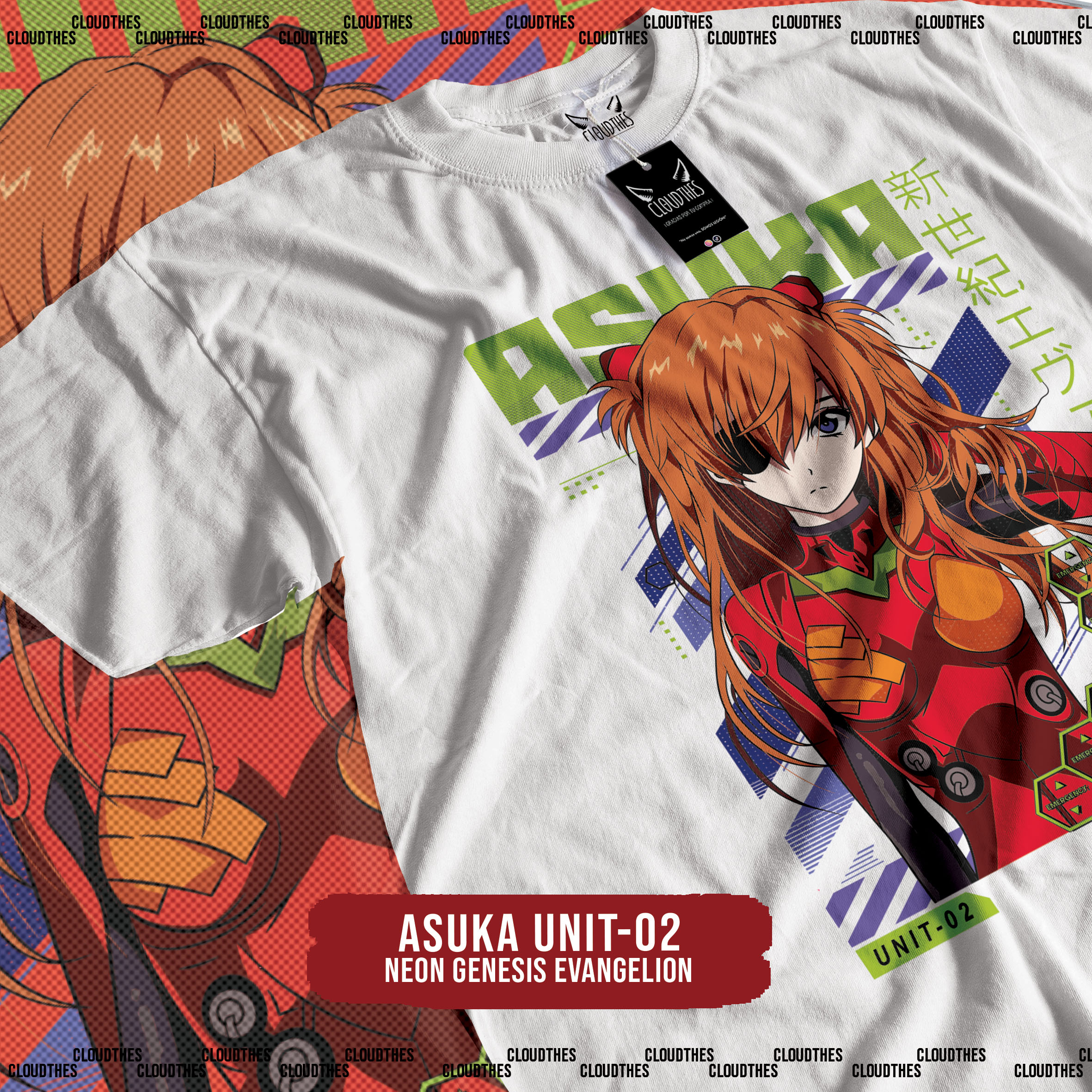 ☁️ NEON GENESIS EVANGELION | ASUKA UNIT-02 - ALGODÓN - Image 5
