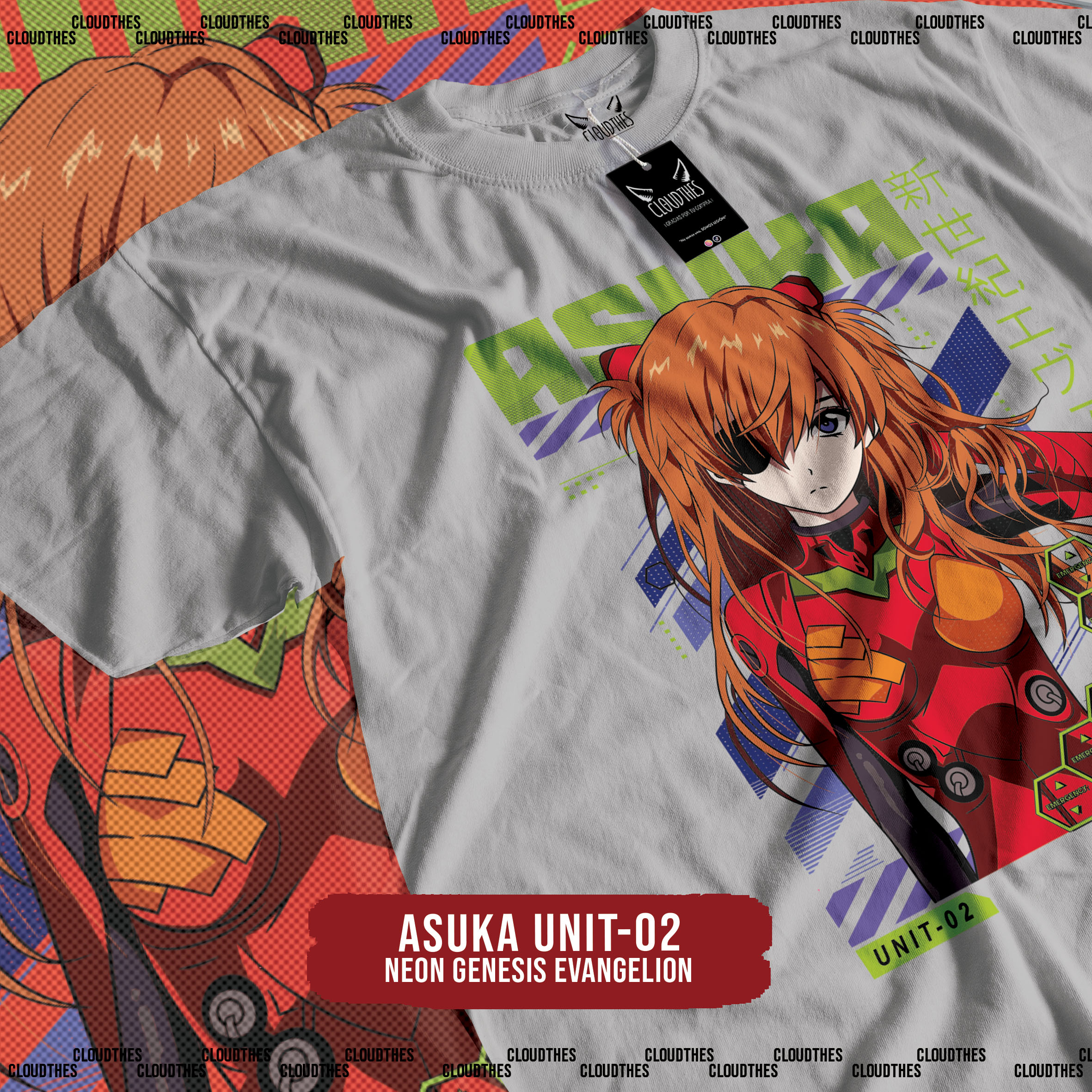 ☁️ NEON GENESIS EVANGELION | ASUKA UNIT-02 - ALGODÓN - Image 4