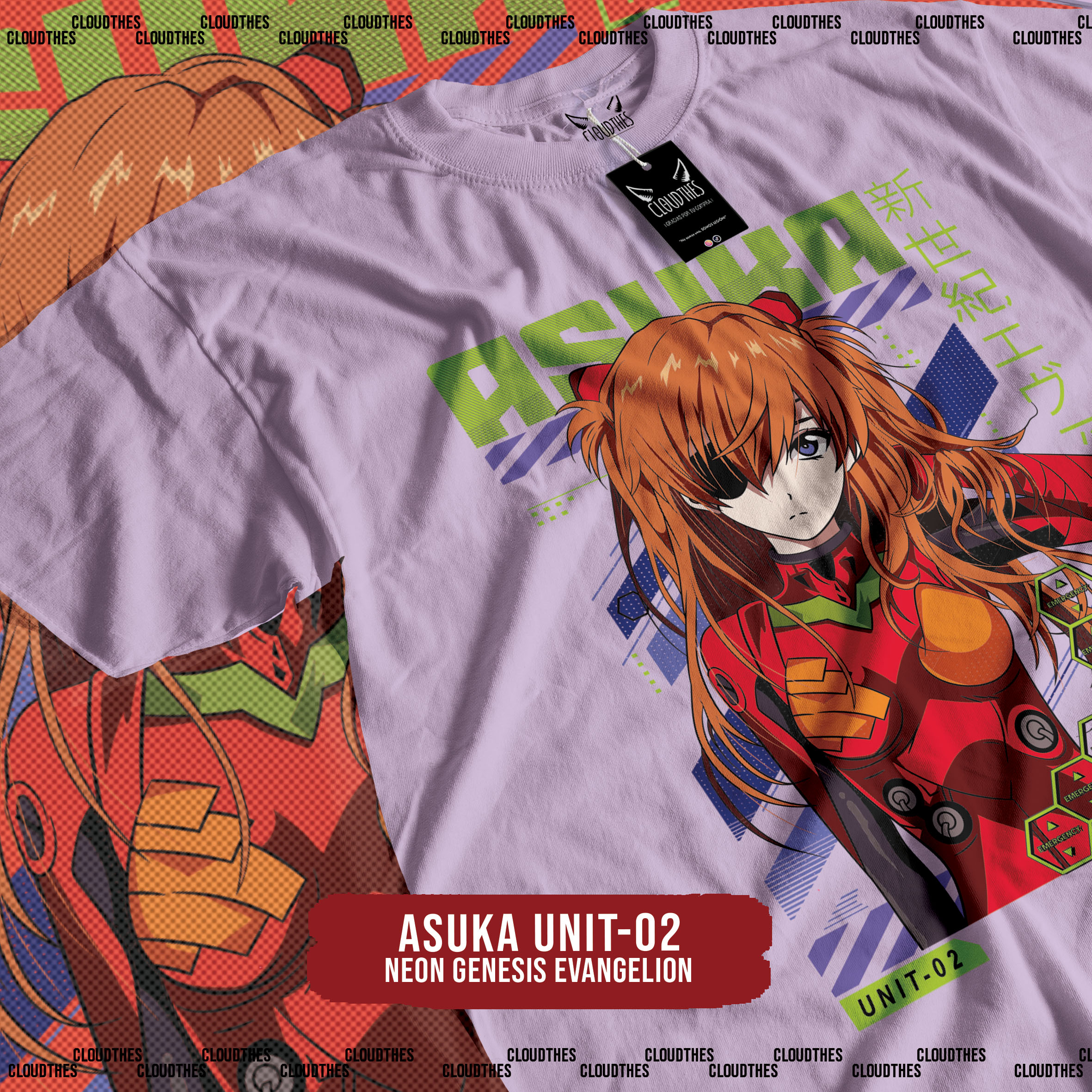 ☁️ NEON GENESIS EVANGELION | ASUKA UNIT-02 - ALGODÓN - Image 3