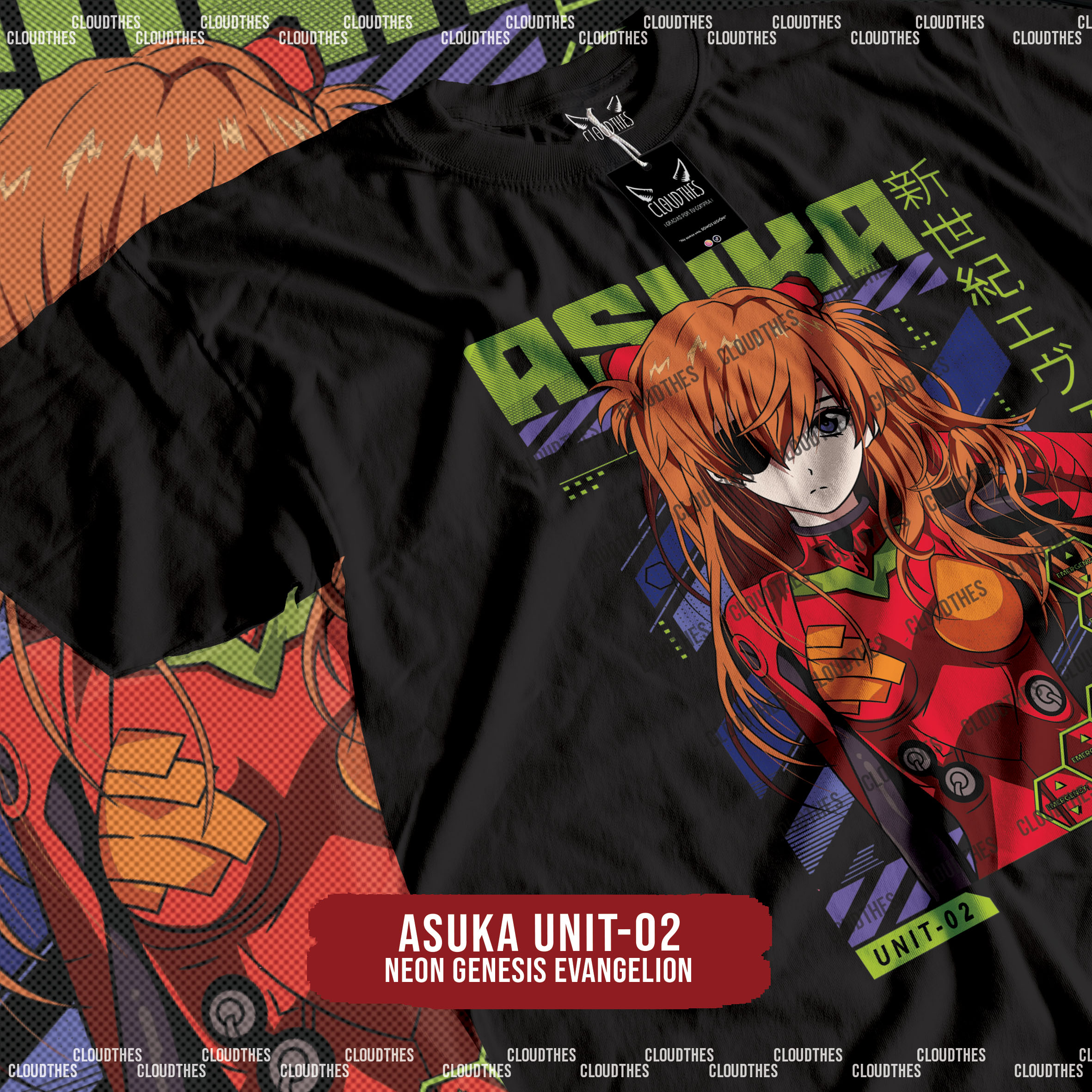 ☁️ NEON GENESIS EVANGELION | ASUKA UNIT-02 - ALGODÓN