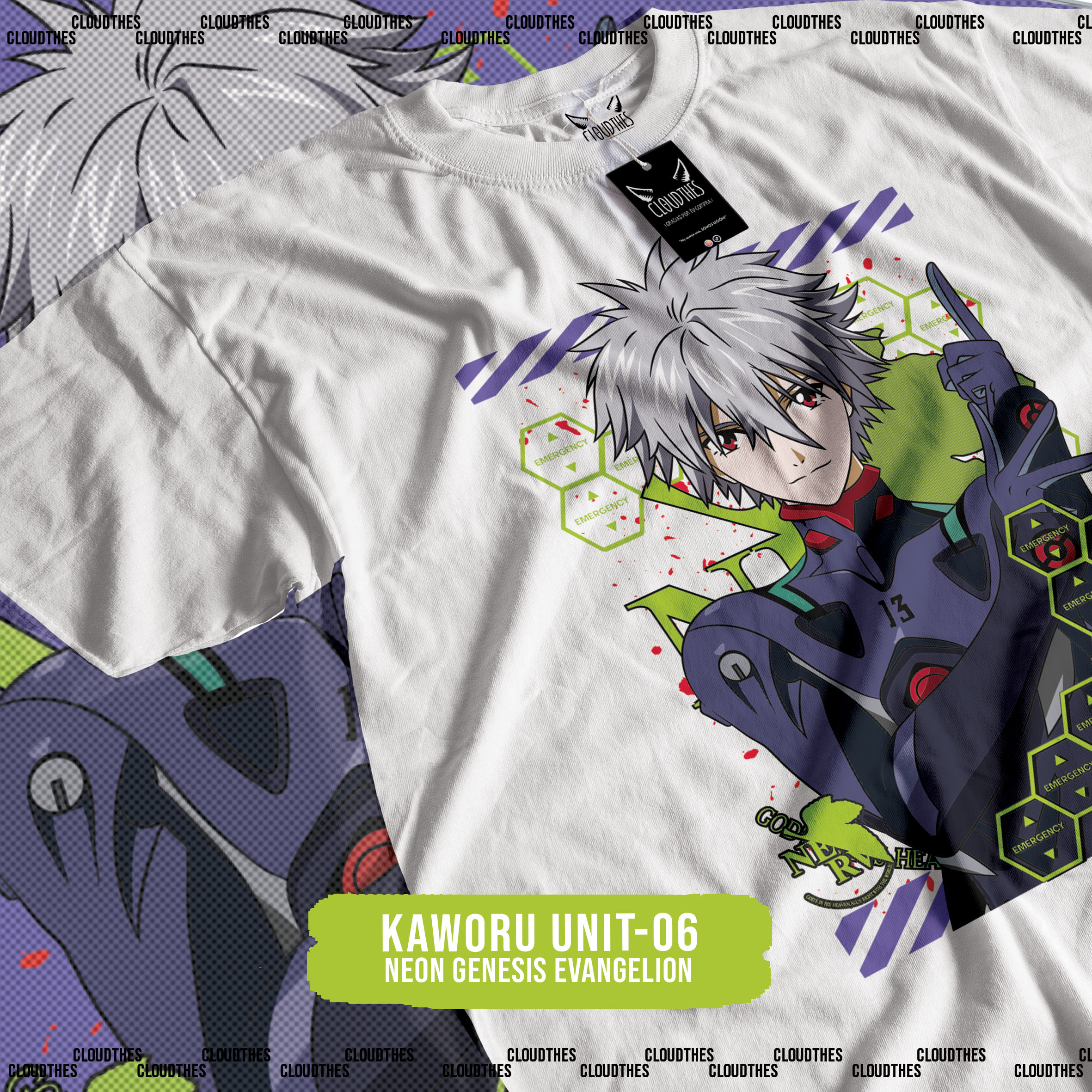 ☁️ NEON GENESIS EVANGELION | KAWORU UNIT-06 - ALGODÓN - Image 5