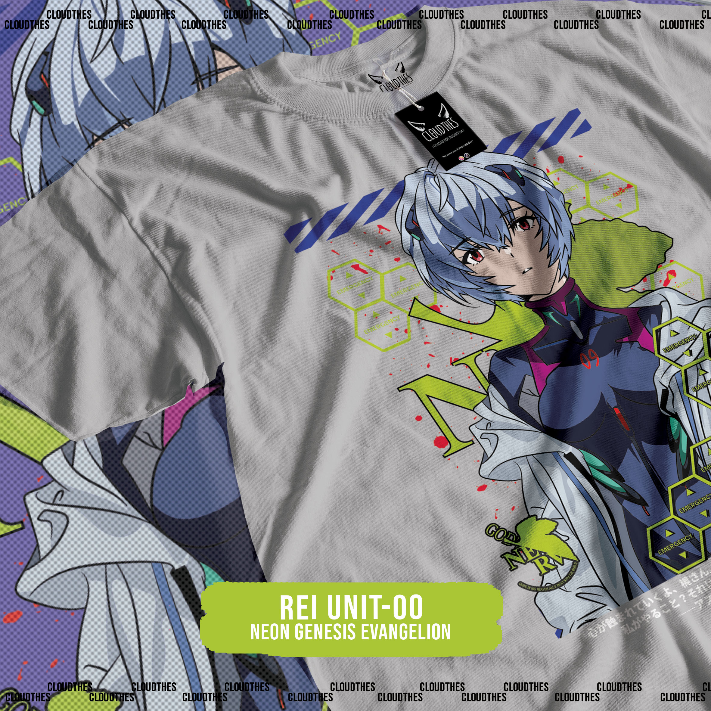 ☁️ NEON GENESIS EVANGELION | REI UNIT-00 - ALGODÓN - Image 4
