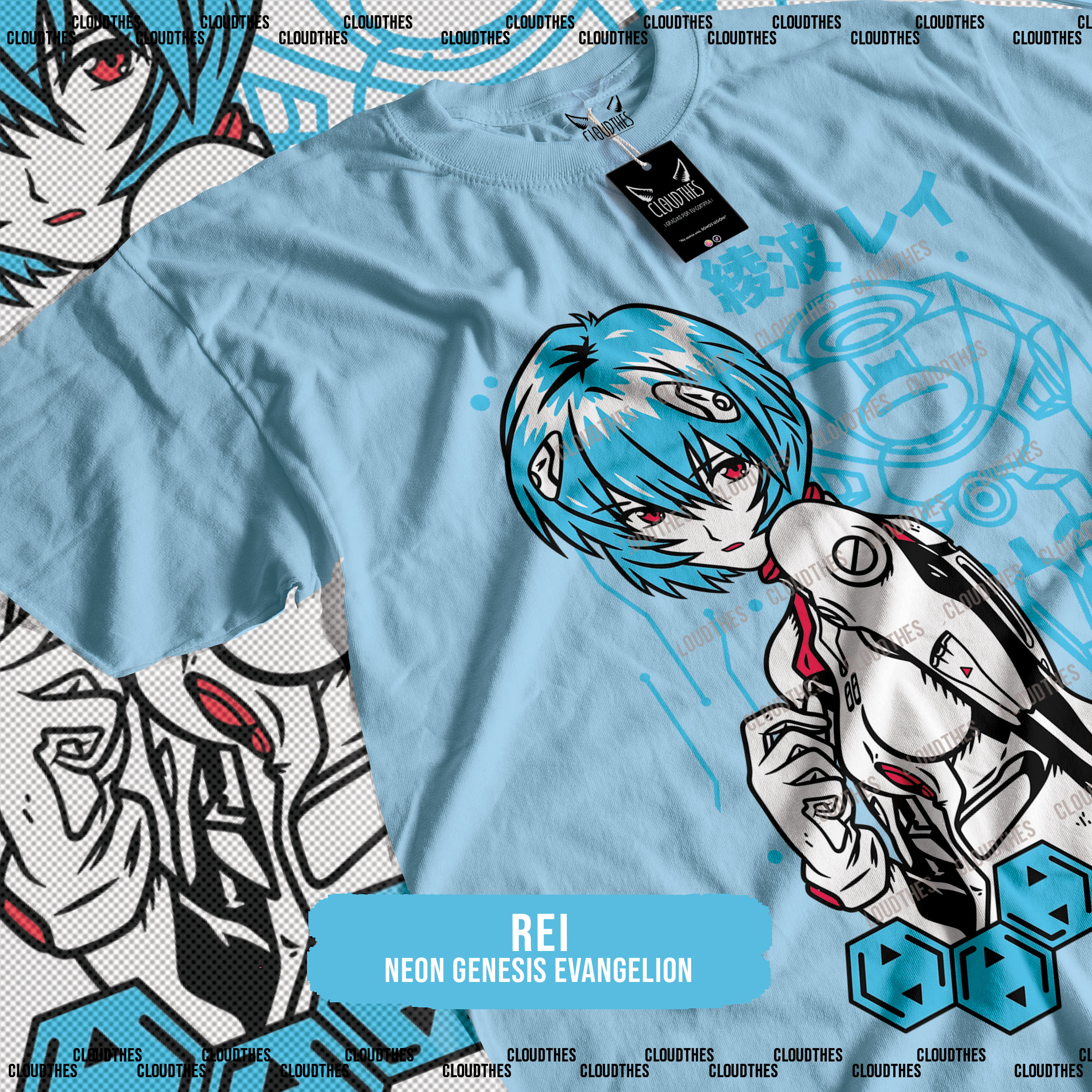 ☁️ NEON GENESIS EVANGELION | REI - ALGODÓN