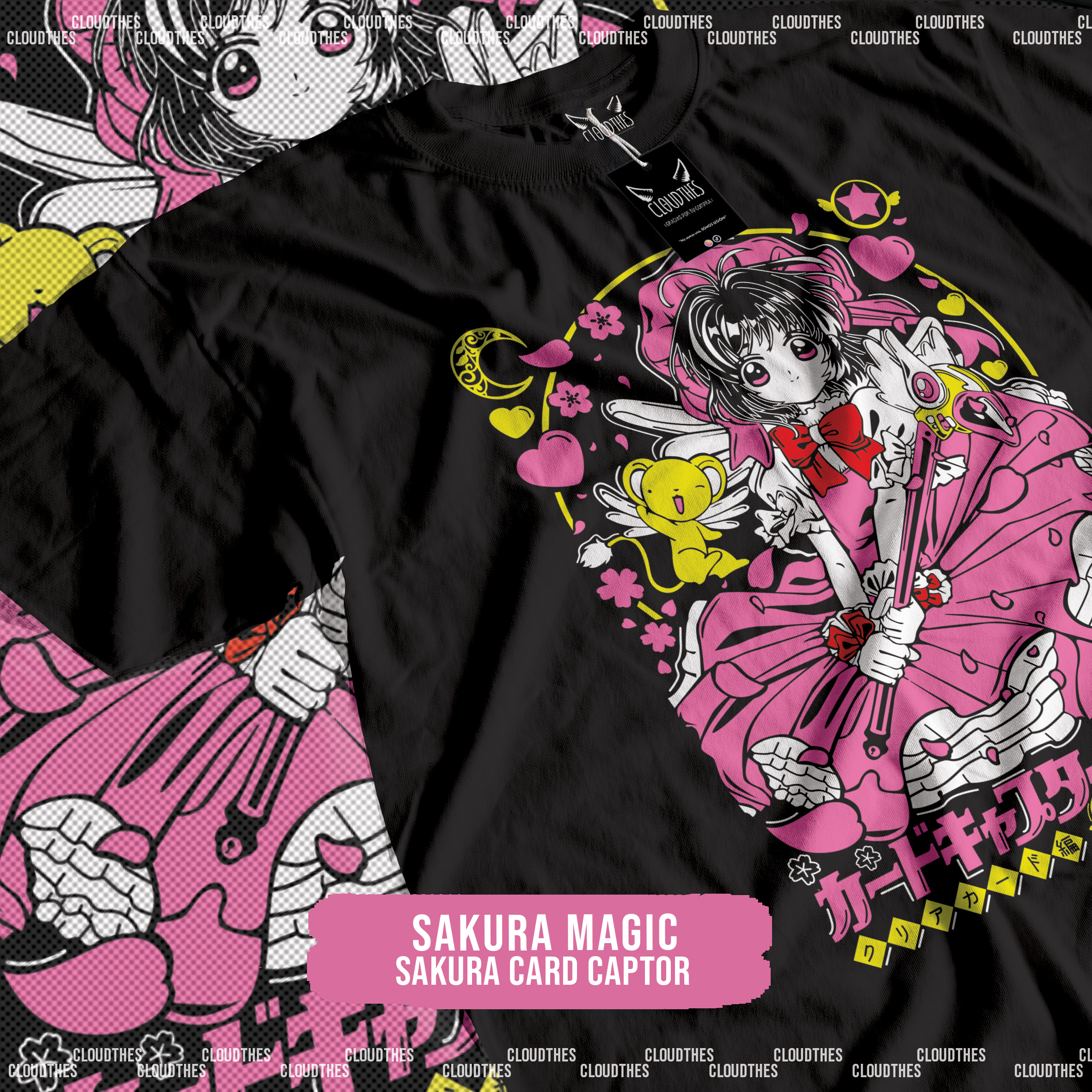 ☁️ SAKURA CARDCAPTOR | SAKURA MAGIC - ALGODÓN