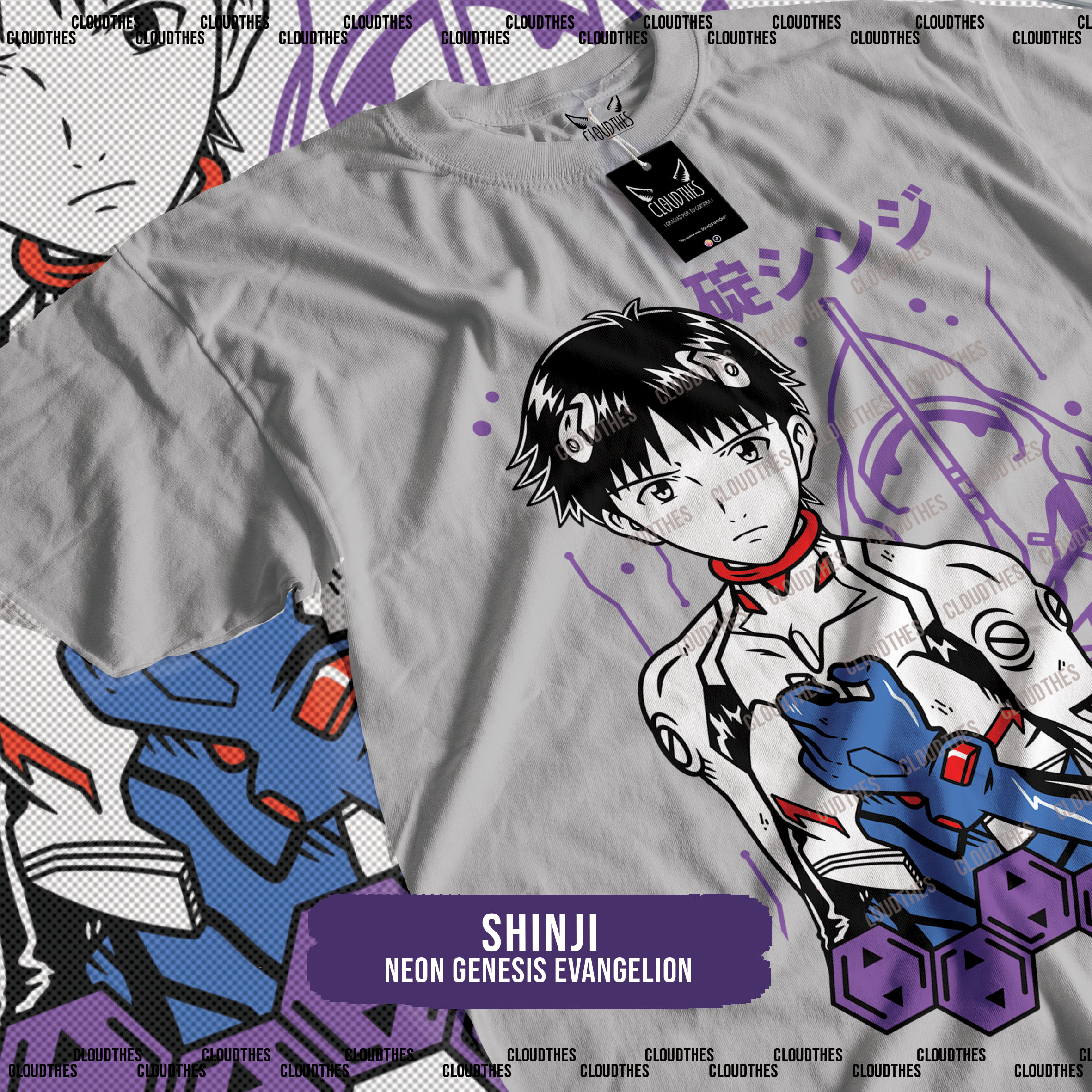 ☁️ NEON GENESIS EVANGELION | SHINJI - ALGODÓN - Image 4
