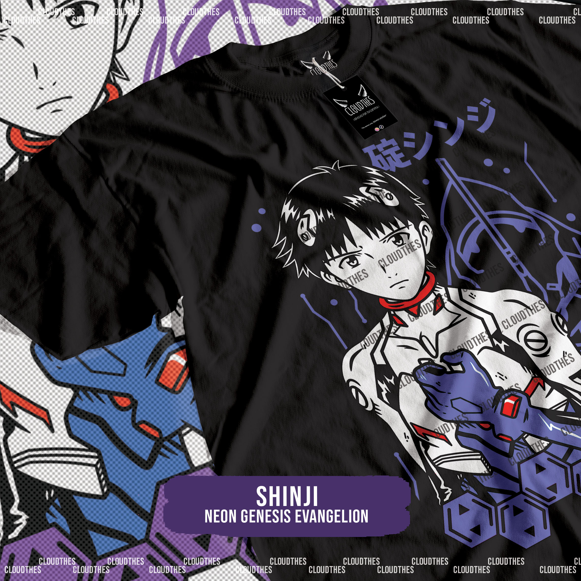 ☁️ NEON GENESIS EVANGELION | SHINJI - ALGODÓN
