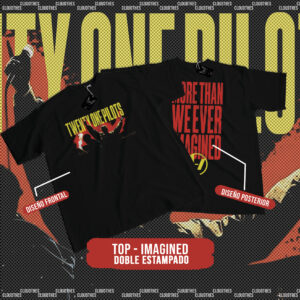 💥 TWENTY ONE PILOTS | TOP - IMAGINED - ALGODÓN