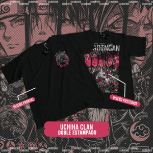 🔥 NARUTO | UCHIHA CLAN DOBLE ESTAMPADO - ALGODÓN