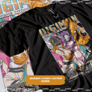 ☁️ DIGIMON | ANGEWOMON x KAZAMON x SAKUYAMON - ALGODÓN